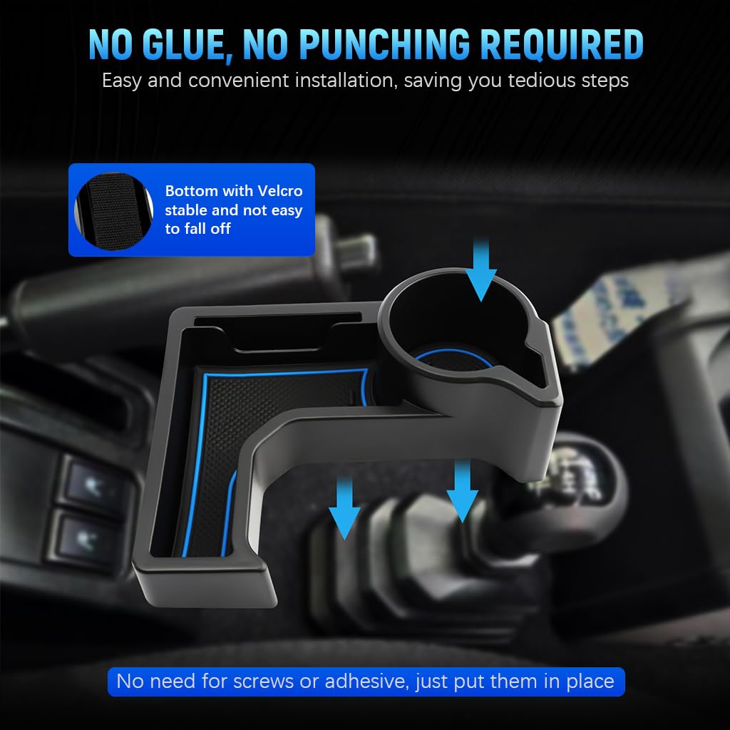STHIRA Center Console Organizer Cup Holder for Suzuki Jimny 2019–2025 with Anti-Slip Pads