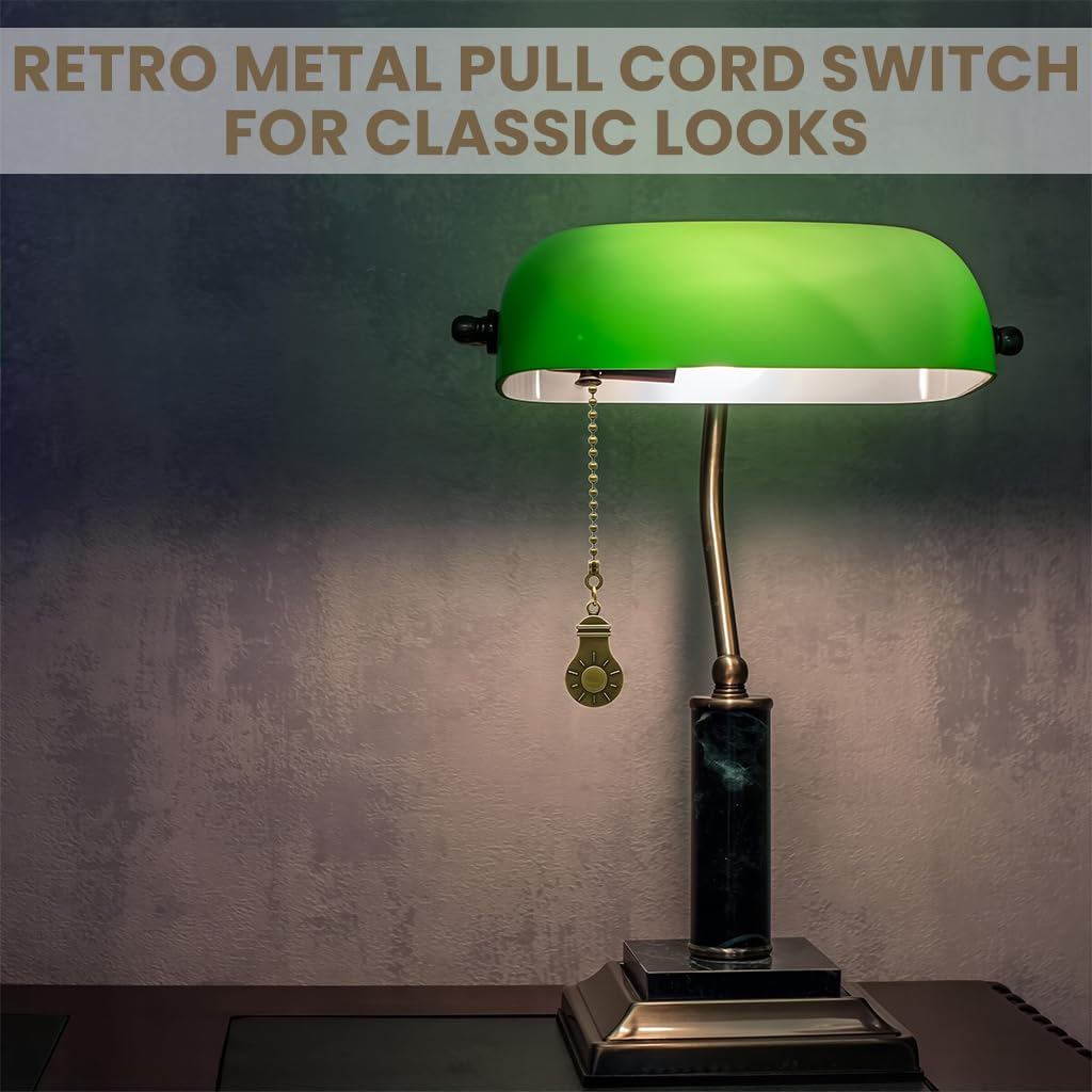 HASTHIP Ceiling Fan Pull Chains Extension for Fans and Lights with 12 in Retro Metal Design | Creative Fan and Bulb Grips