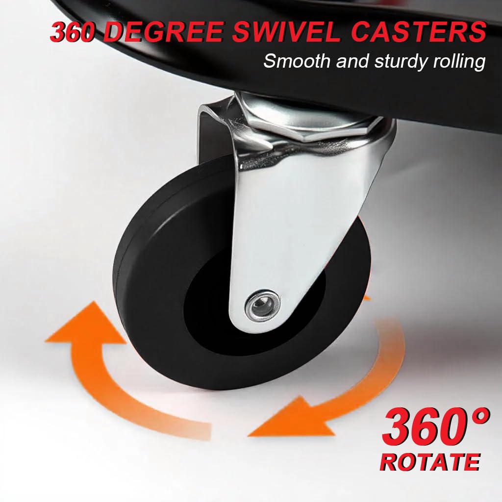 Serplex Mechanic's Creeper Stool for Auto Repair with 36 in Length and 2 in 1 Convertible Design