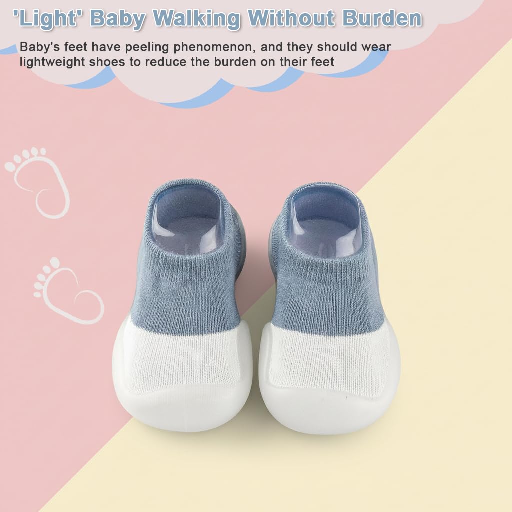 Zibuyu Kids Breathable Walker Shoes with Reinforced Toe Protection and Non Slip Sole | Machine Washable Lightweight Sneakers for Toddlers