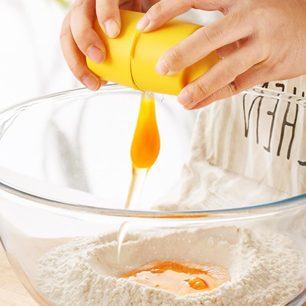 HASTHIP Egg Cracker Tool for Easy Egg Opening with Dual Hemispheric Chambers | 3pc Set