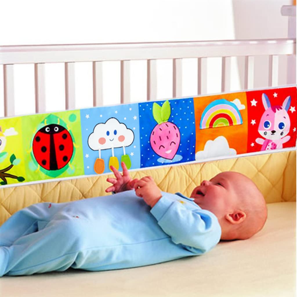 SNOWIE SOFT Rabbit Baby Toys Cloth Book for Sensory Play and Early Learning | Washable Soft Toy for 0–12 Month Babies