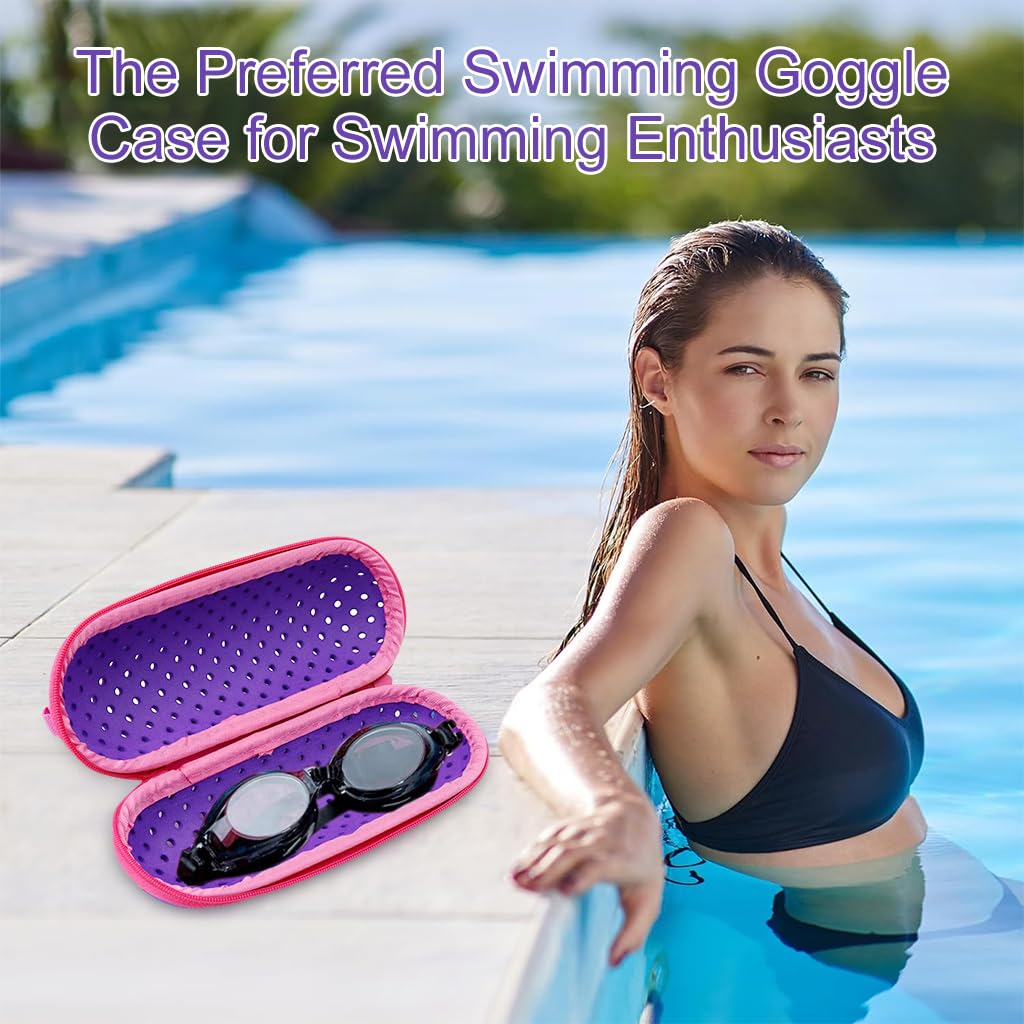 Proberos® Swim Goggle Case For Swimming Goggles, Sunglasses