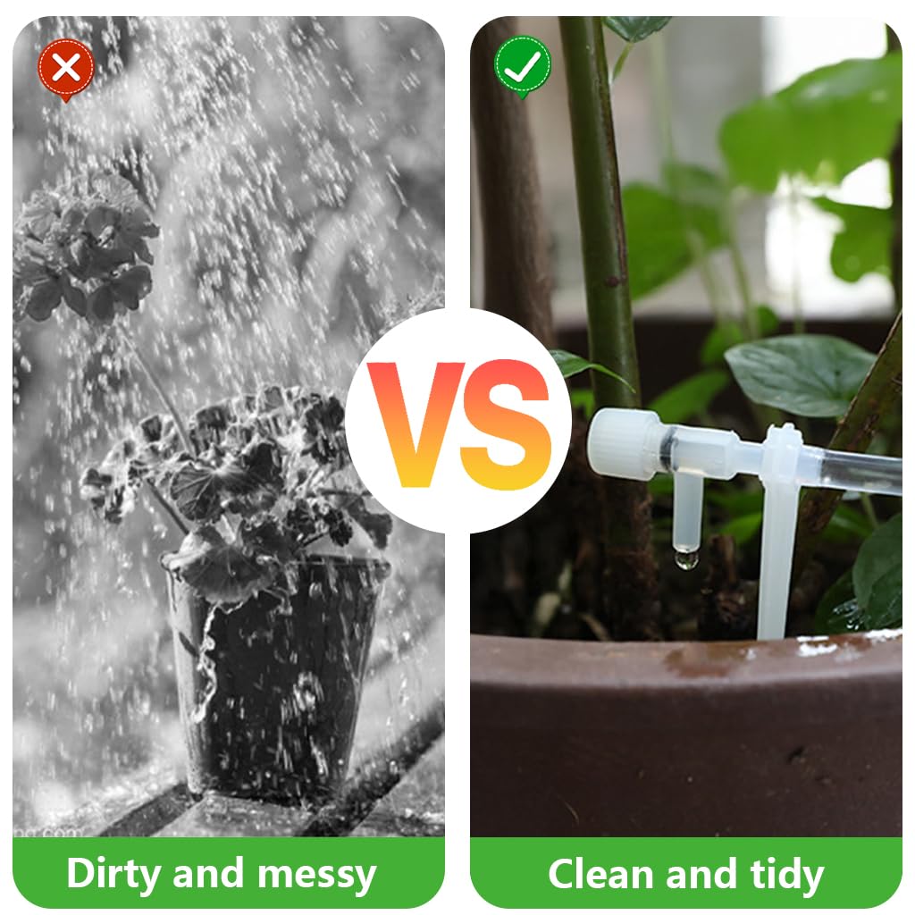 HASTHIP Slow Drip Irrigation Kit for Gardening with 5 Meter Water Pipe & Filter | DIY Setup