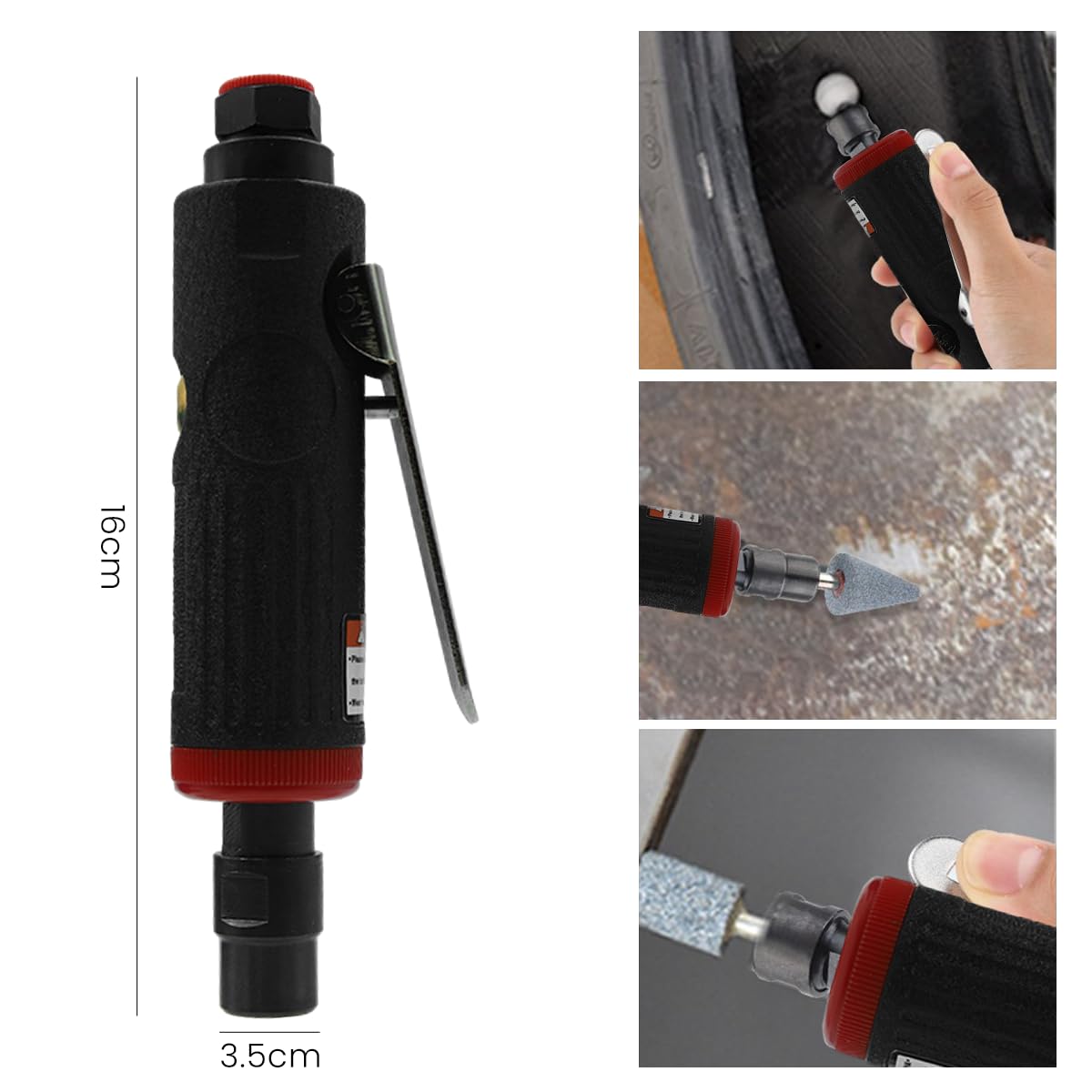 Serplex Air Die Grinder Kit for Metal and Woodwork with 25000RPM Speed | Compact Design