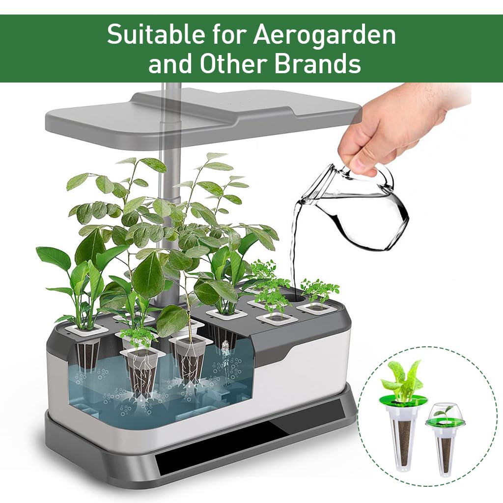 HASTHIP Hydroponics Growing System Kit for Seed Starting with 30 Cone Trays and Lids | 121 Pcs