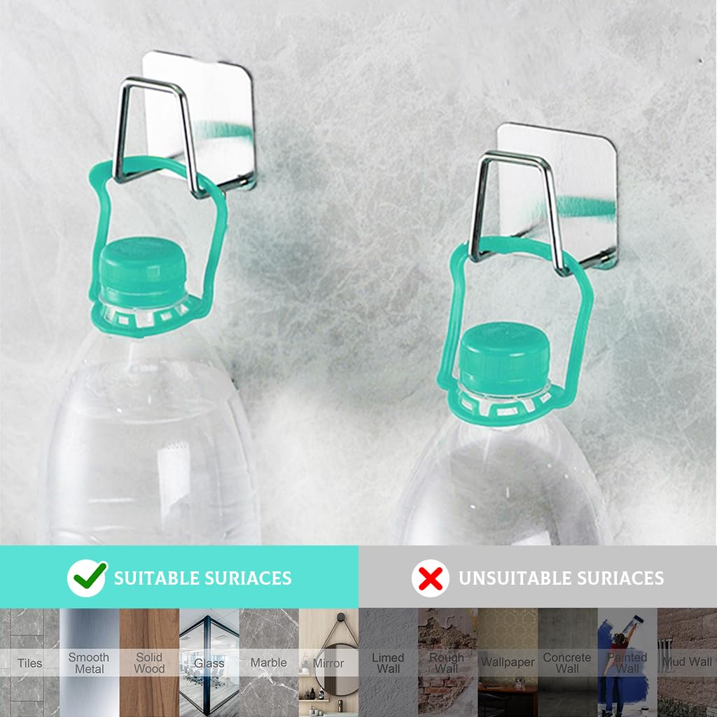 Supvox Self Adhesive Sponge Holder for Kitchen Sink with 304 Stainless Steel | 2 Pcs Set