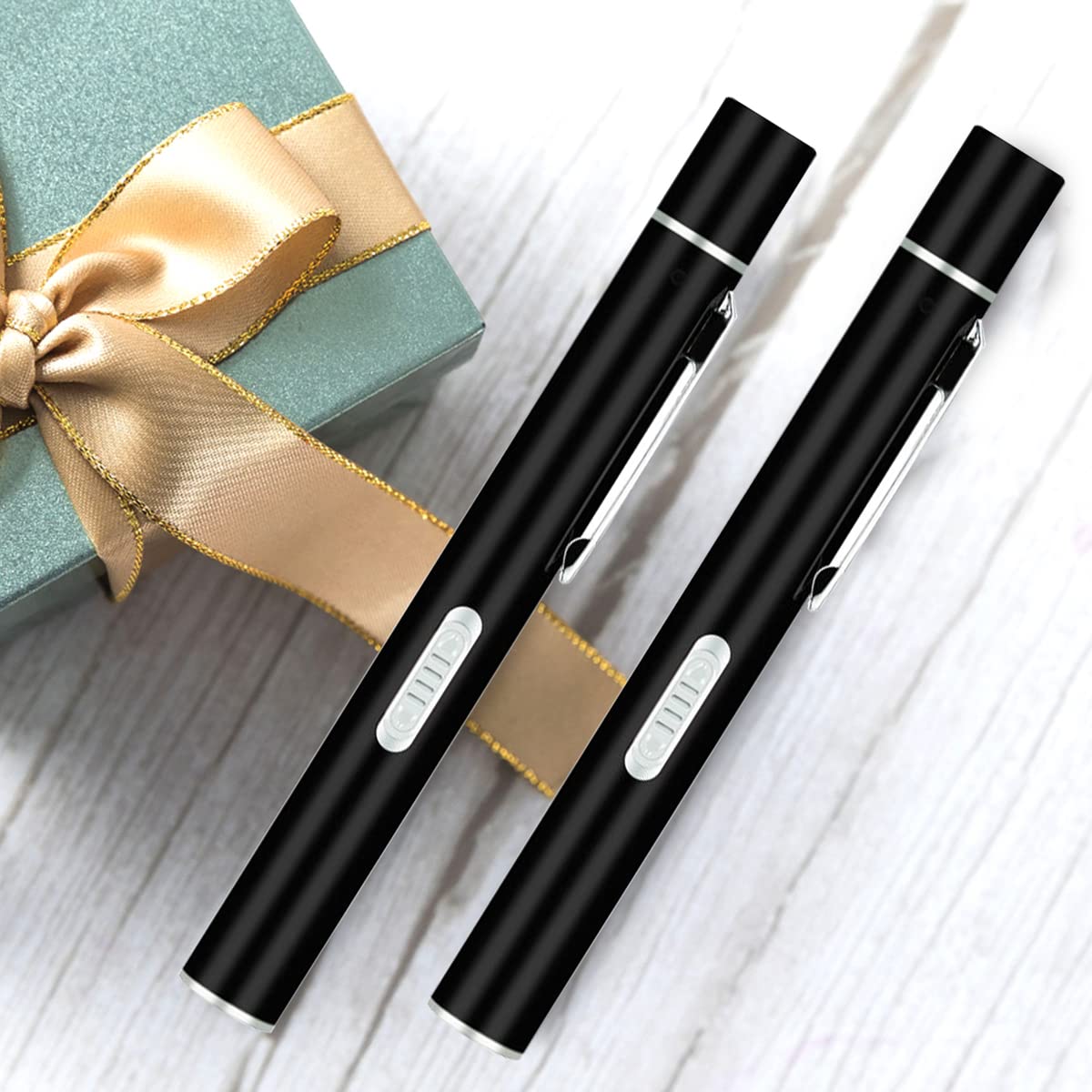 ELEPHANTBOAT Pen Torch for Doctors and Nurses with Dual Light USB Recharge | 130×13 mm Compact Design