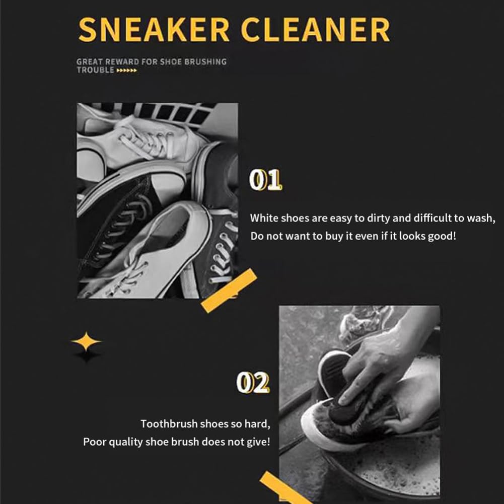 HASTHIP Electric Shoe Brush for Leather Shoes with 3 Brush Heads and 1200mAh USB Rechargeable System