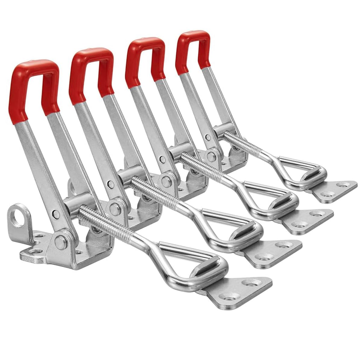 Serplex Toggle Clamps for Doors and Cabinets with Adjustable Lock Hole | 1320 lbs Heavy Duty Rust Resistant Set of 4