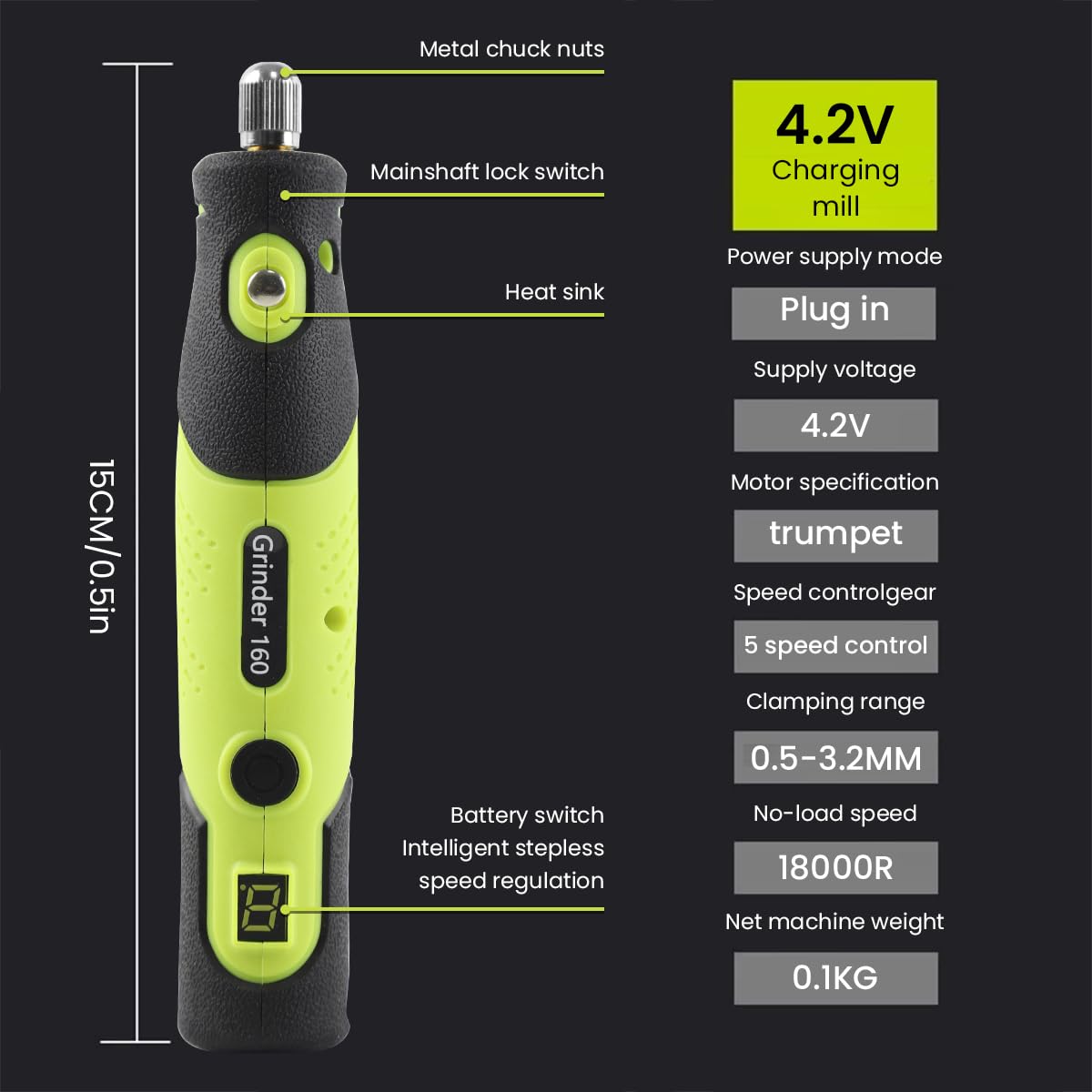 Serplex Wireless Engraving Pen Kit for Jewelry and Metal with 100 Bits and 5-Speed Control