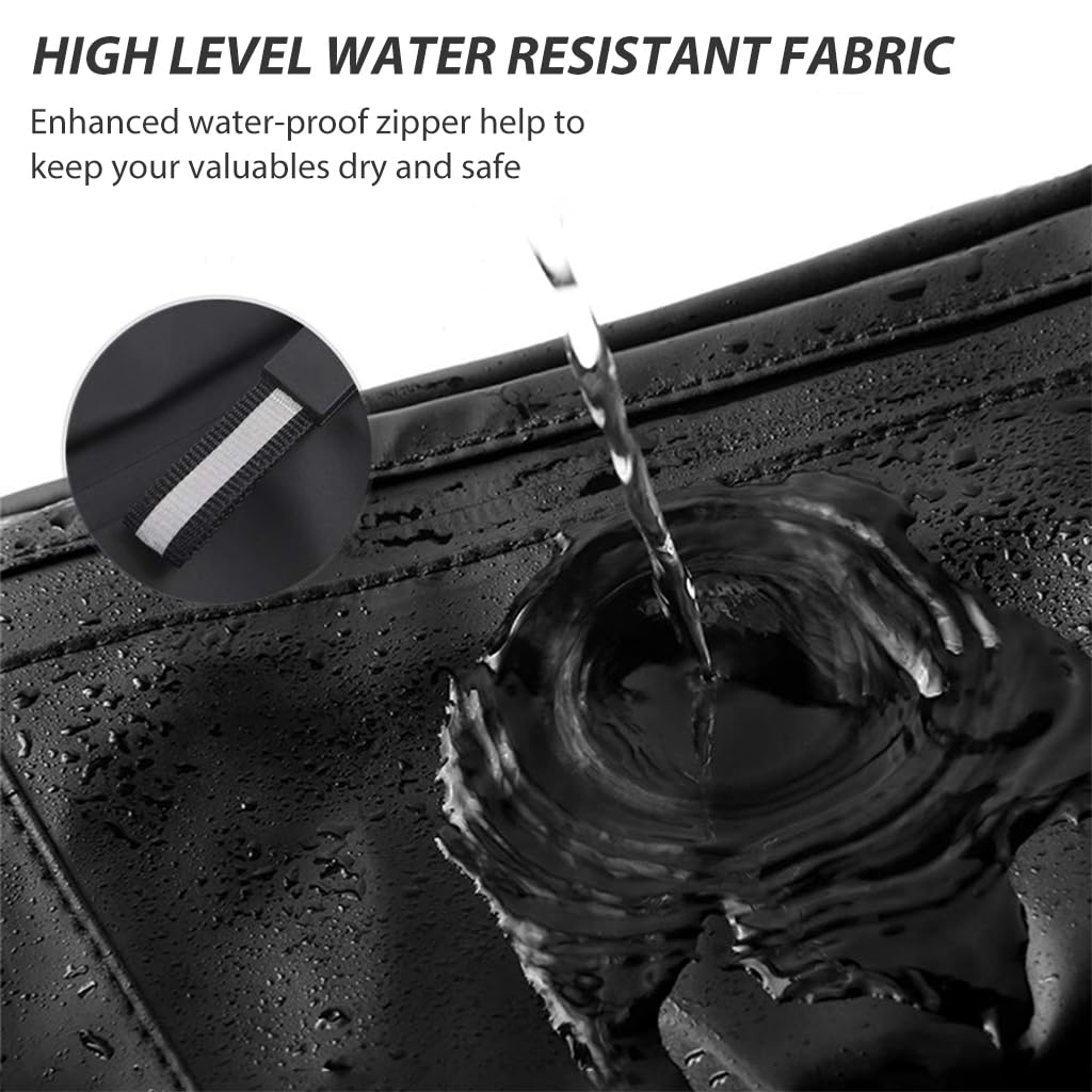GUSTAVE Waist Bag for Travel and Outdoor Use with 3 Compartments 11x6x2 in | Waterproof Nylon