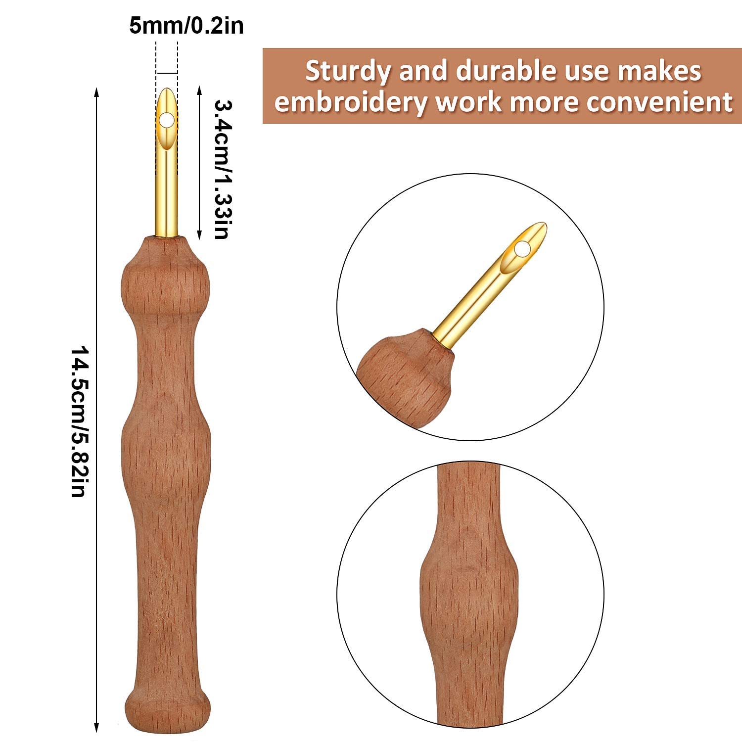 HASTHIP Punch Needle Embroidery Starter Kit with 51PCS Tools for Family DIY Crafts | Beginner Rug Making Set