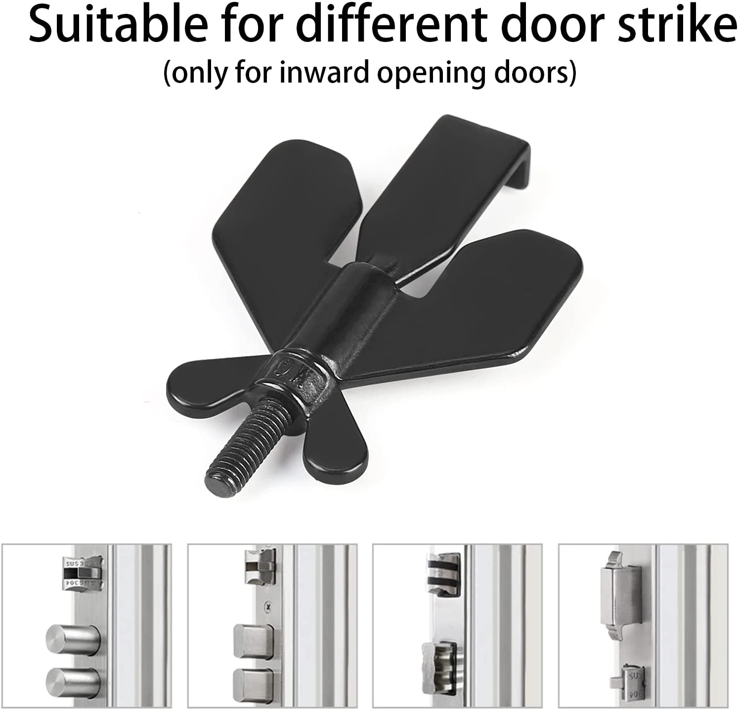 ELEPHANTBOAT Portable Door Lock for Travel and Home Security featuring 304 Stainless Steel | Easy Tool-Free Installation for Hotels Apartments and Dorms