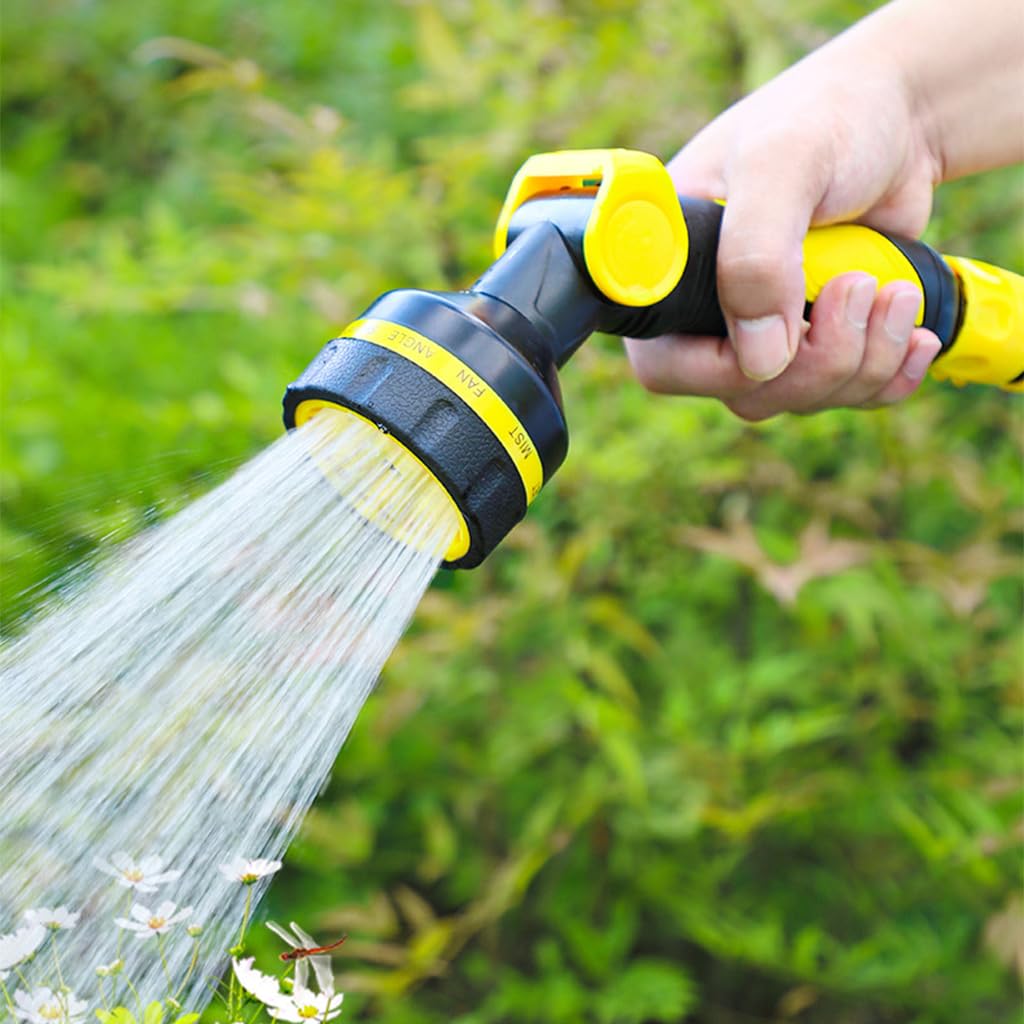 HASTHIP Garden Hose Water Sprayer Kit for Lawn and Car with 15 m Hose & 10 Spray Modes