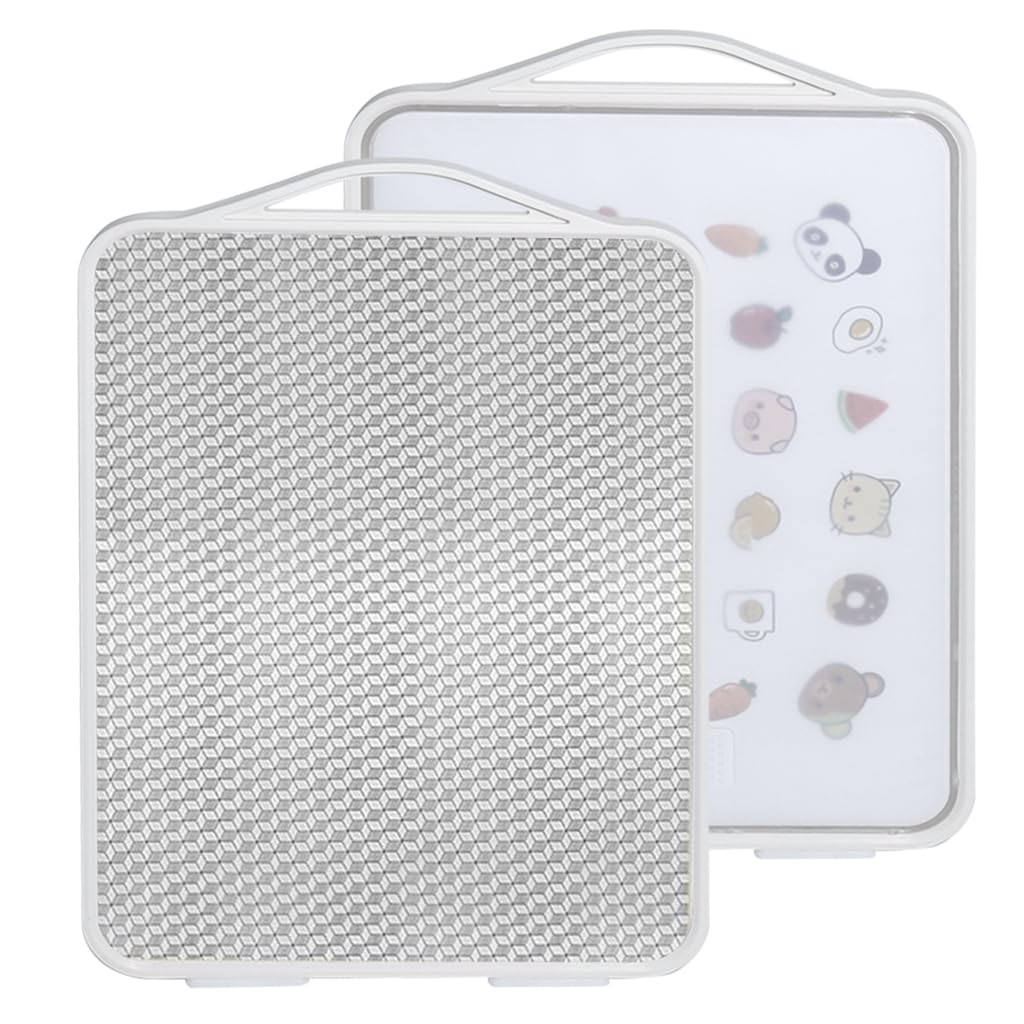 Supvox Chopping Board for Meat Fruit and Vegetables with Dual Sided Design | 18.1x11.8 in 304 Stainless Steel