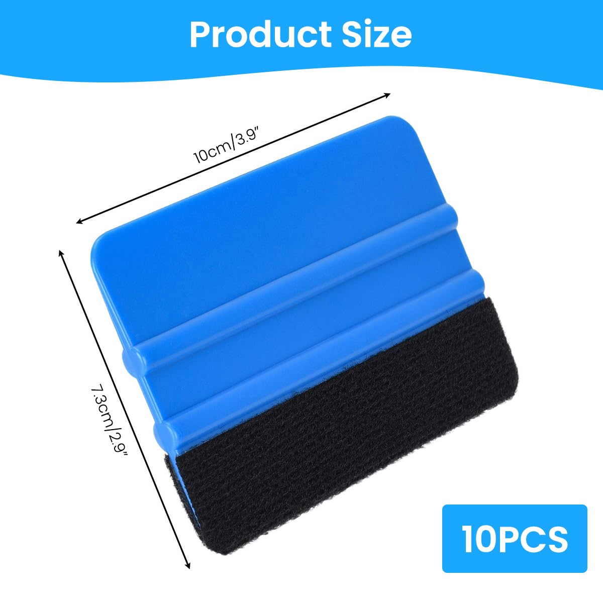 STHIRA Squeegee for Vinyl Wrap with Felt Edge 30 pcs 4 inch | Scratch Free Car Tint Tool