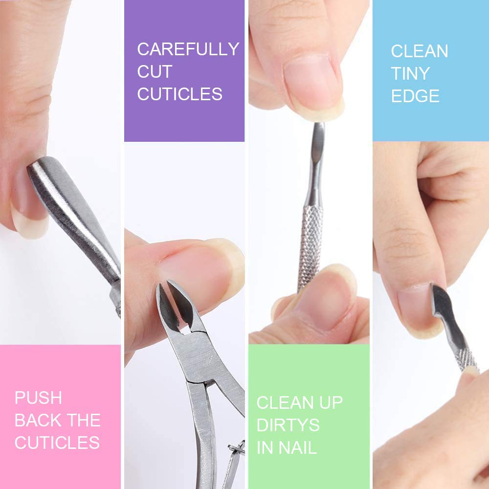 MAYCREATE Nail File Set for Home and Salon Use with 10PCS 100/180 Grit Double-Sided Emery Boards