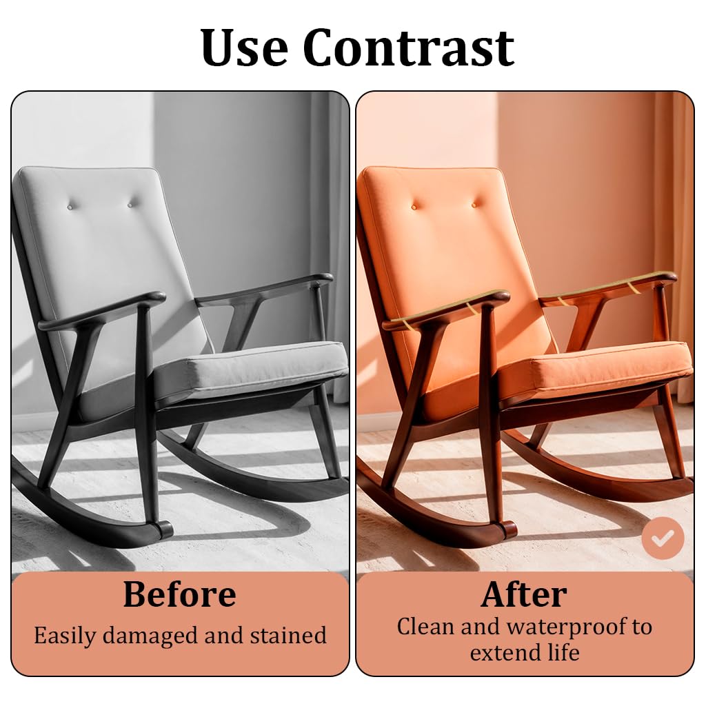 HASTHIP Office Chair Armrest Covers 10x45cm with Tie Up Design Natural Rattan for Summer Comfort | Rustic Dust Protection