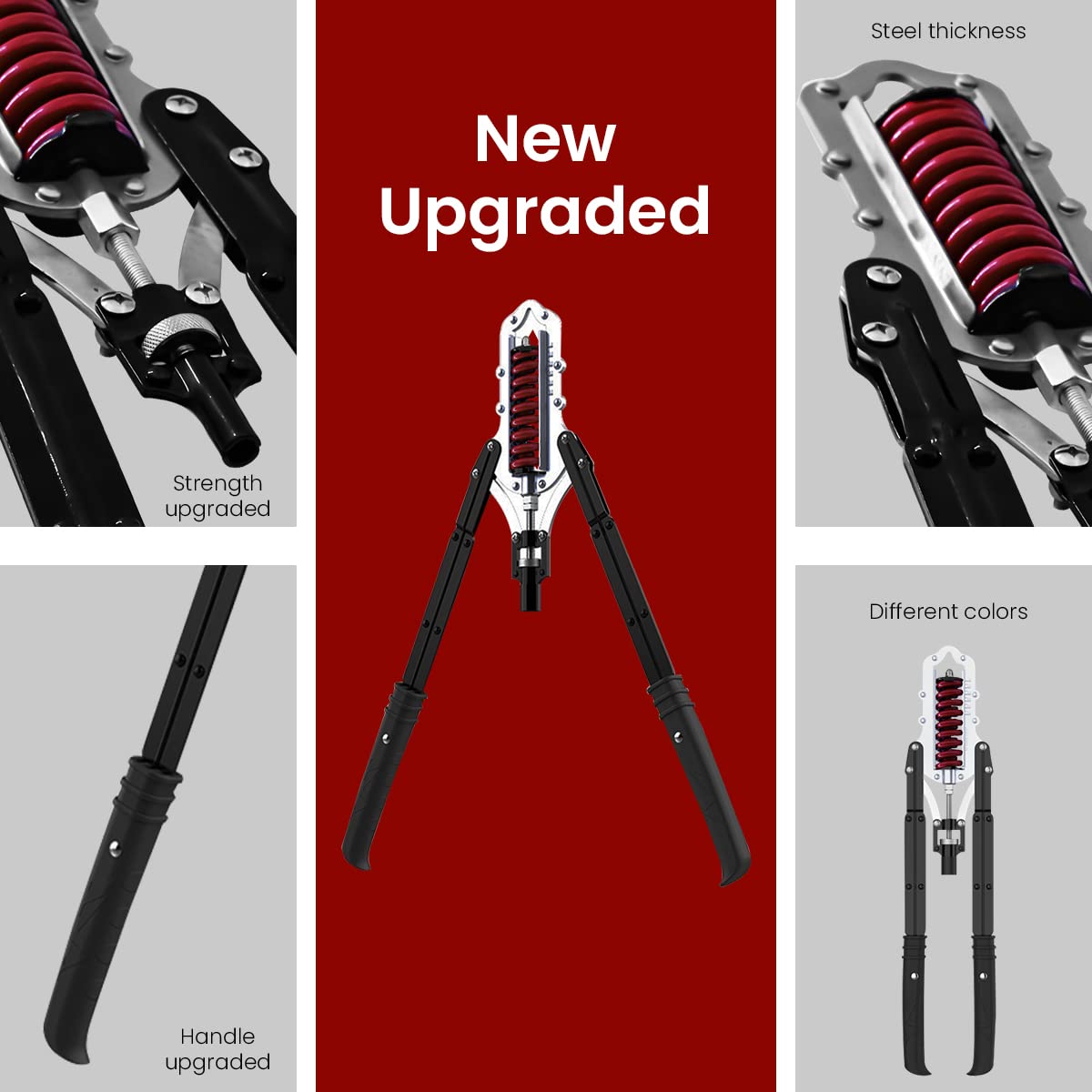 Optifit Arm Exerciser for Upper Body Training with 440lb Adjustable Resistance and Stable Triangle Frame