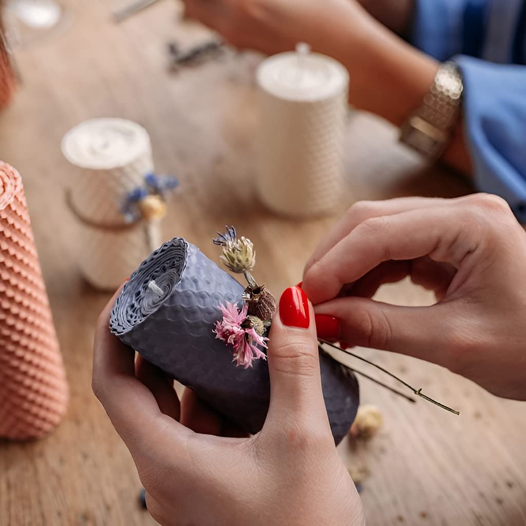 Supvox DIY Resin Art Decor Natural Dried Flower Set for Candle and Room Decoration | Lavender Blue