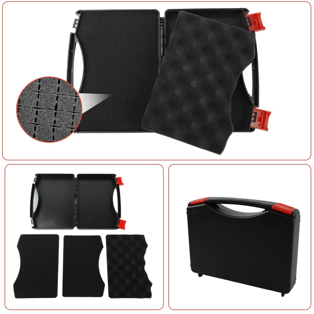 Electrical Tool Carry Case for Hardware and Electrical Tools with Custom Foam Insert 23x18x4.5cm PP Hard Shell | Anti‑Impact Storage Box
