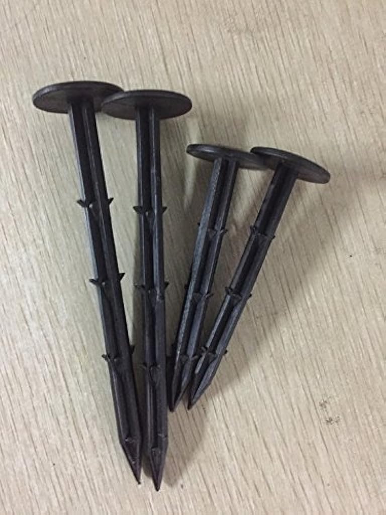 HASTHIP® 50 Pcs Landscape Staples for Securing Landscape Fabric, Ground Cover or Drip Irrigation Tubing, Anti-UV Plastic Garden Stakes Staples Securing Pegs (11cm)