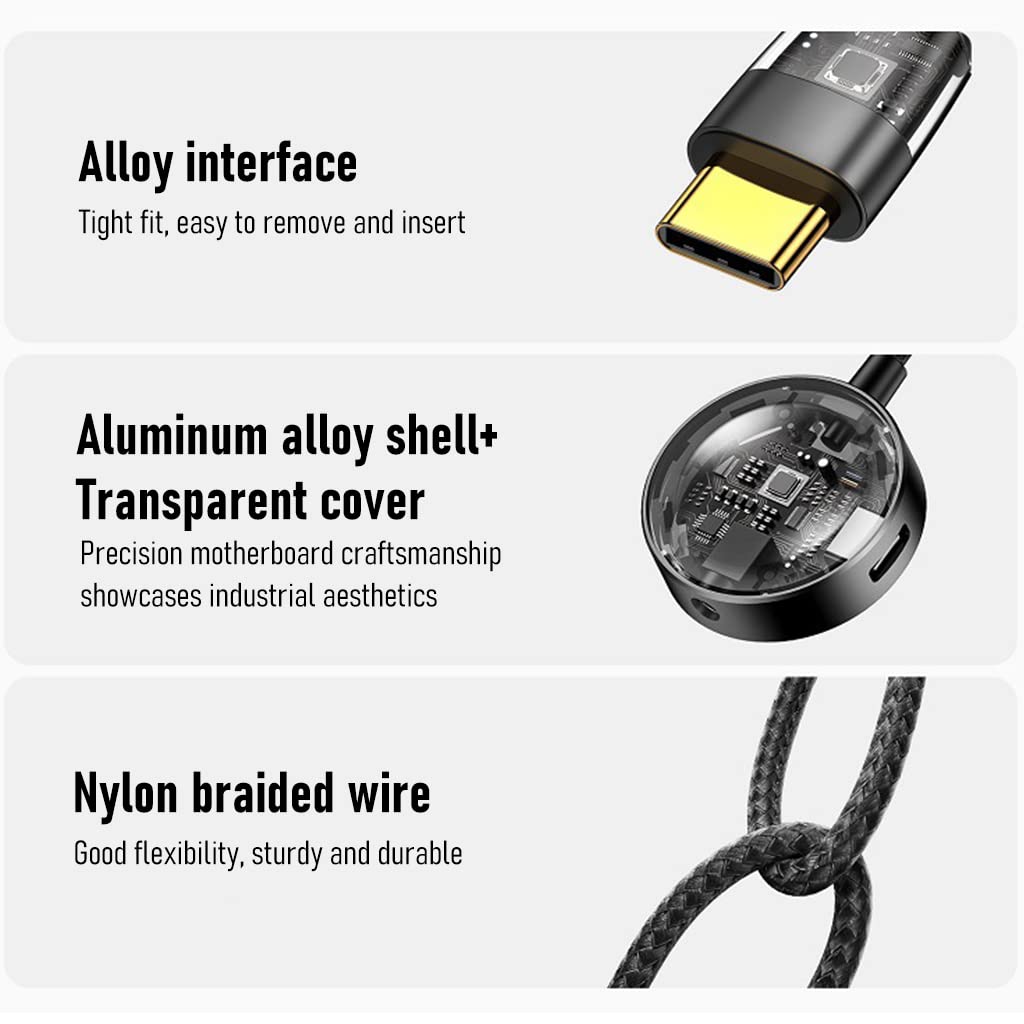 Verilux Type C to 3.5mm Jack Audio Adapter with PD Fast Charging for Galaxy S22 S21 | 2 in 1 Game Sound Card