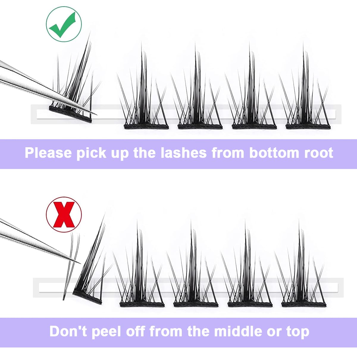 MAYCREATE Lash Clusters for DIY Eyelash Extensions with 120pcs 9‑11mm Mixed Lengths | Natural Look for Women