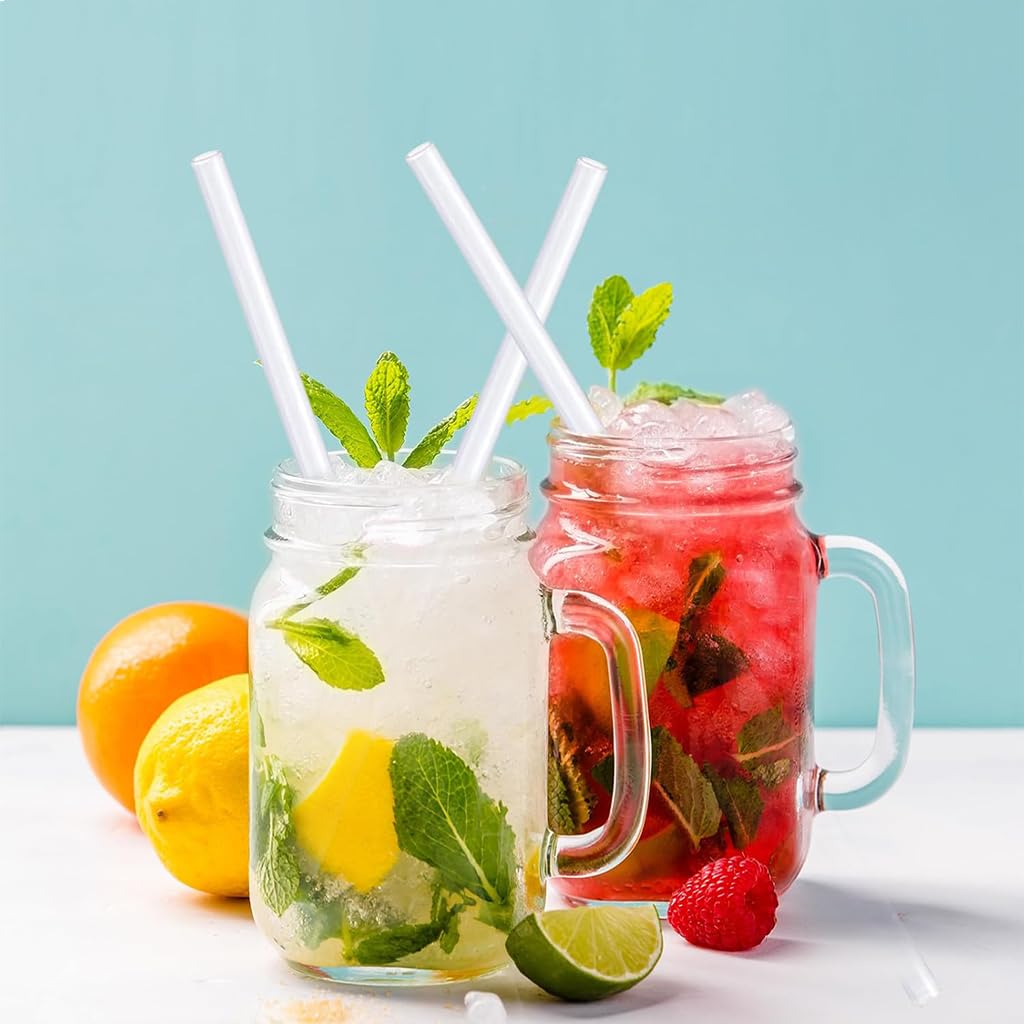 Zibuyu Replacement Straw for 40oz and 30oz Tumblers with 31cm Length & Cleaning Brush | Food-Grade PE Reusable Set