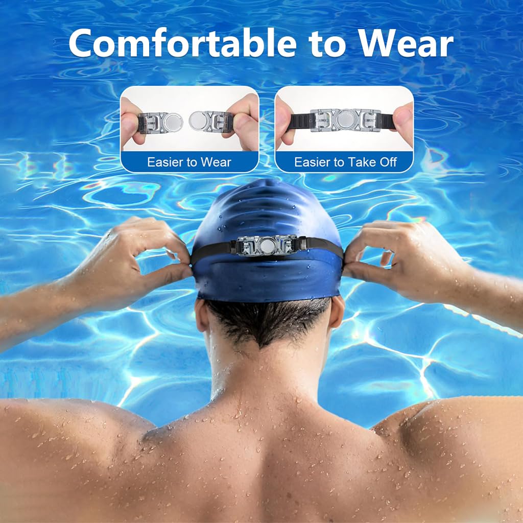 Proberos Swim Goggles for Nearsighted Use with -4.5 Diopters Lenses and Silicone Seal | Anti-Fog UV Protection
