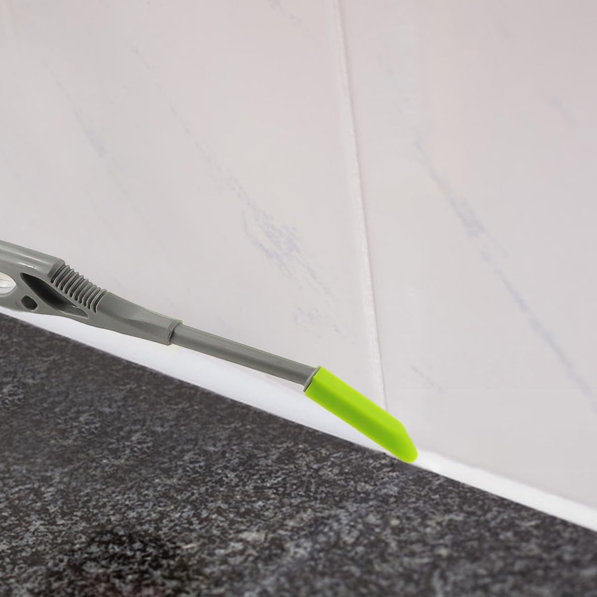 Serplex Corner Caulk Applicator Tool with 9 Interchangeable Tips and Ergonomic Handle for Bathtub and Sink Finishing