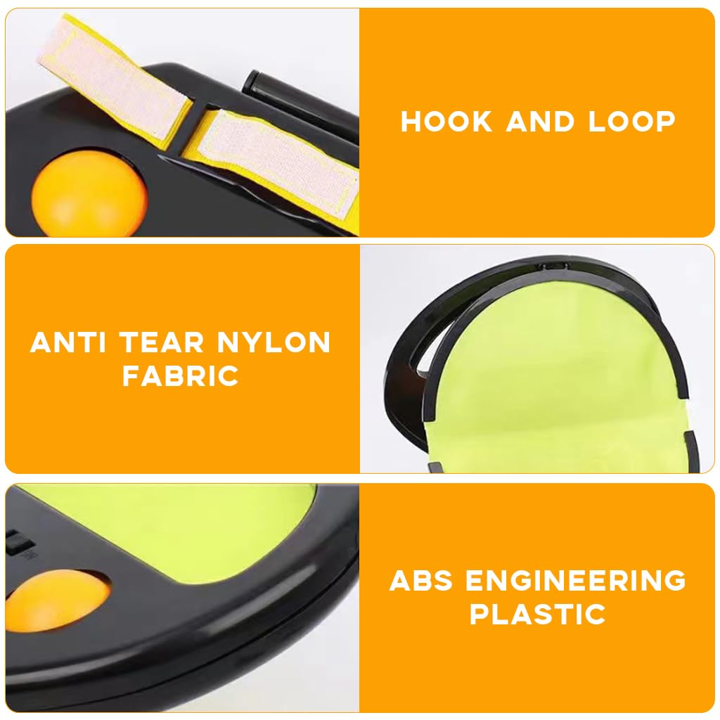 Proberos Toss and Catch Ball Game Set for Outdoor Play with 2 Mitts and 4 Balls | Kids & Adults