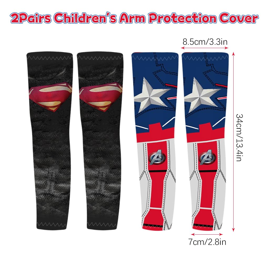 SNOWIE SOFT Cooling UV Protection Arm Sleeves for Kids 5–10 with Thumb Hole | Ice Silk UPF 50+