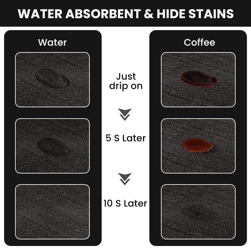 Supvox Kitchen Drying Mat for Countertops with Anti Slip Rubber Base and 15x19.6 in Size | Super Absorbent Diatomite Pad for Coffee Machine and Dishes