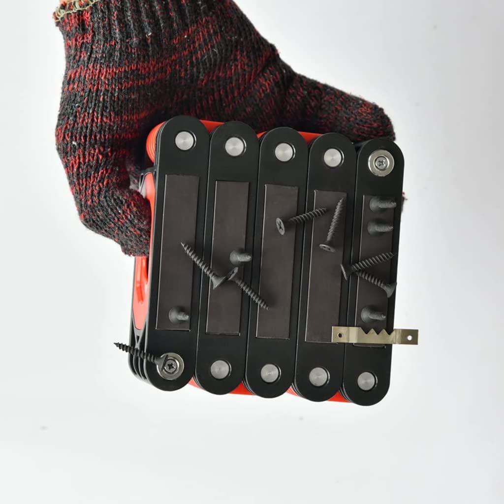 Serplex Foldable Level for Carpenters and Woodworkers featuring 8 Magnets and 4 Bubbles | 28 Inch Aluminum Tool