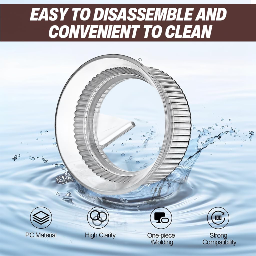 Supvox Powder Ring Distributor for Moka Pot with 3 inch Inner Diameter PP Build | Even Coffee Ground Leveling Tool