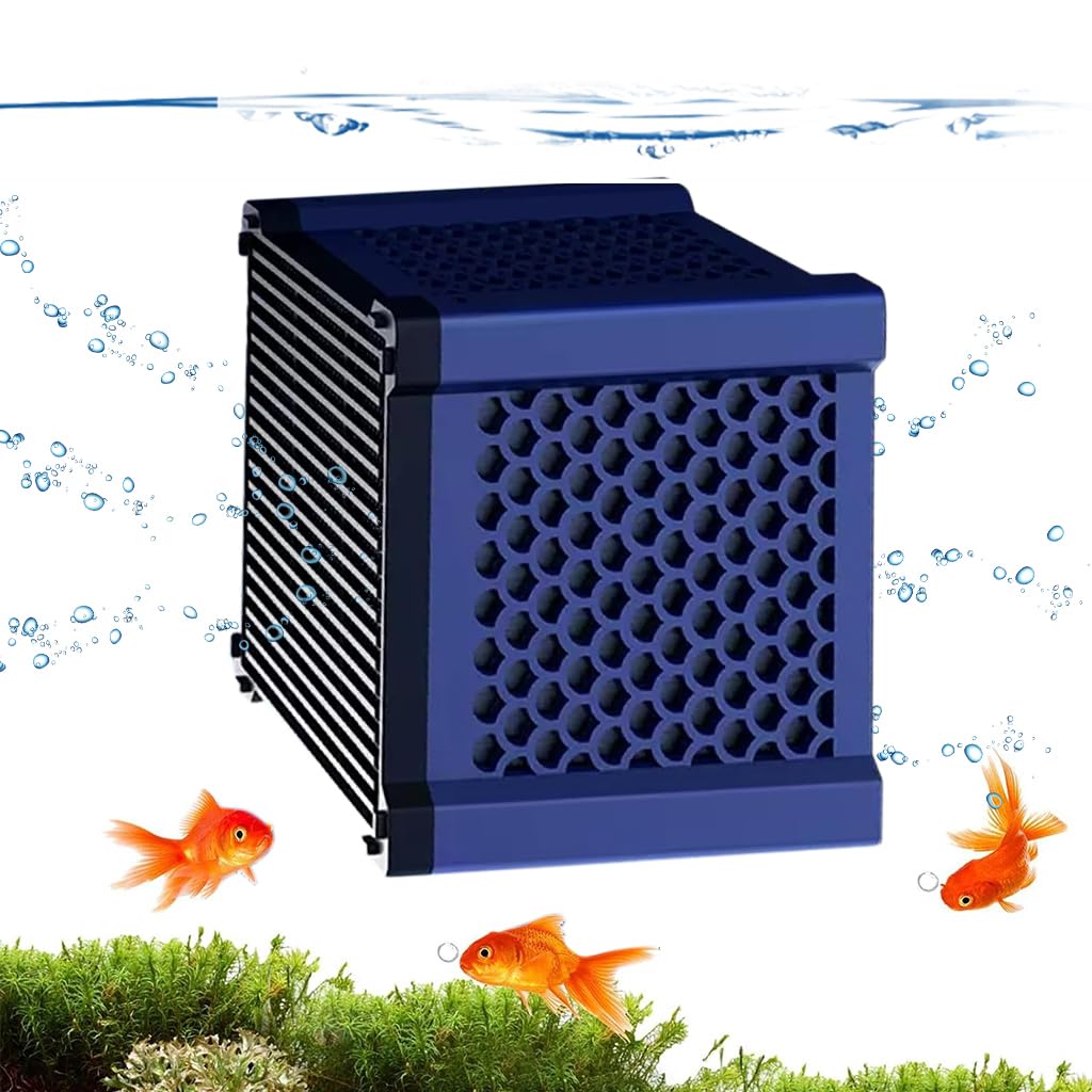 Qpets Fish Tank Water Filter for Aquariums with Charcoal Filtration Cube | Eco-Friendly Odor Removal