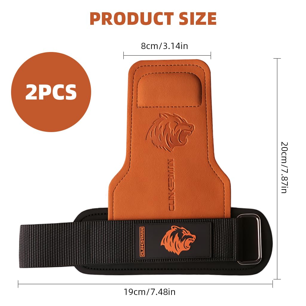 PROBEROS Wrist Strap for Weightlifting with 3.14 in Width and Ergonomic Padded Support | Brown