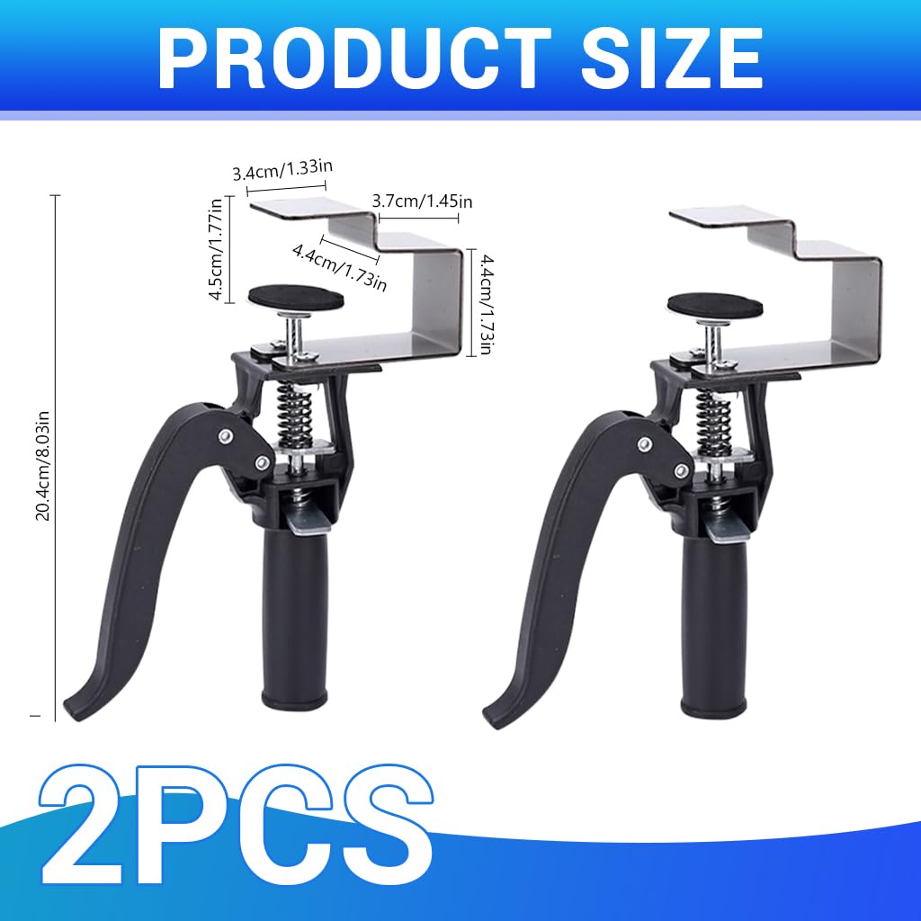 Serplex Woodwork Clamps for DIY and Metalworking featuring Screw Fixing Design and Stainless Steel | 2Pcs Set