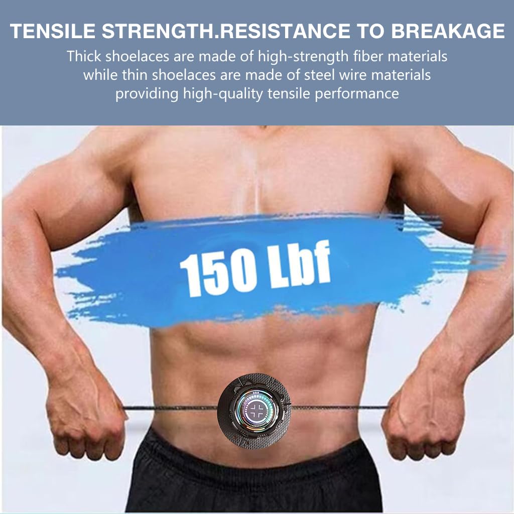 PALAY Shoelace Alternatives for Sneakers and Casual Shoes with 1.2m Wire & Knob Adjustment