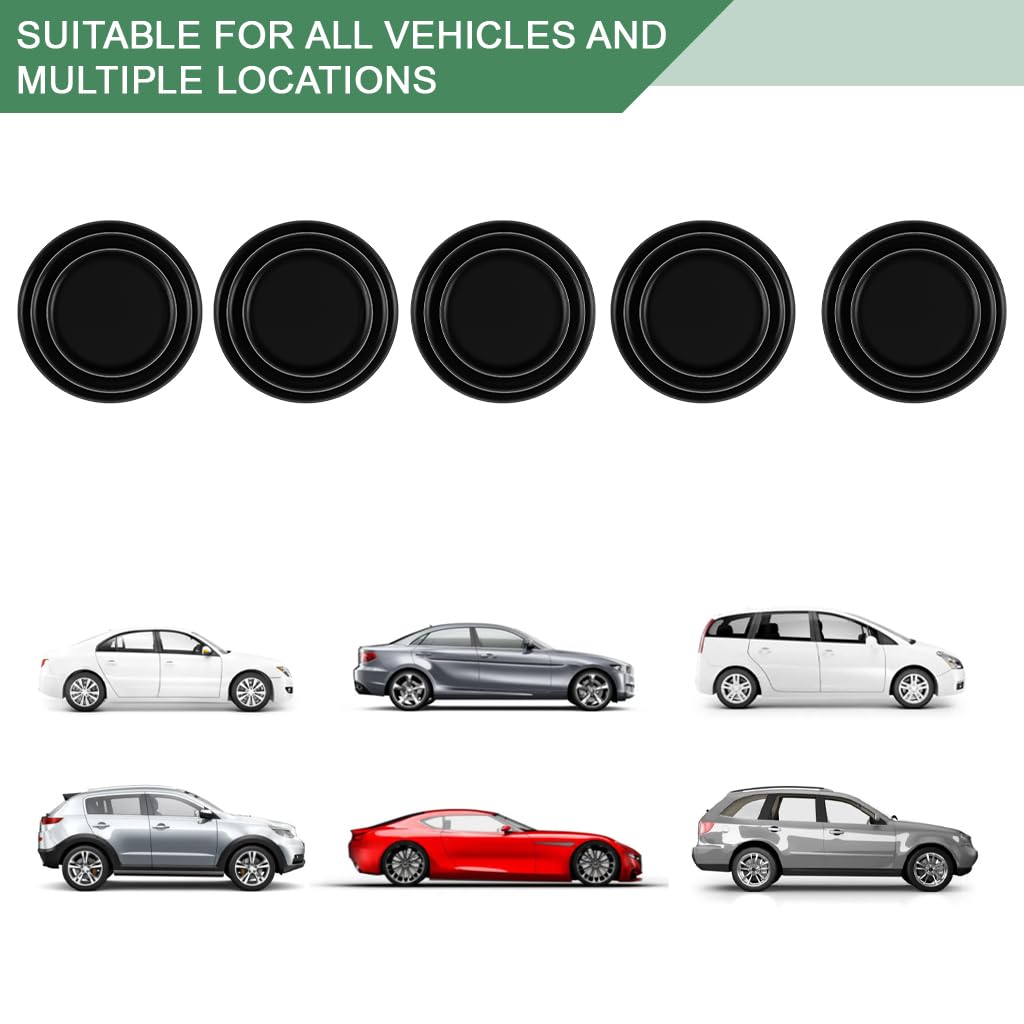 STHIRA Car Door Shock Absorber for Noise Reduction and Anti Collision | 18 Pack 1.1 x 0.4 in Thickened Silicone Self Adhesive Pads