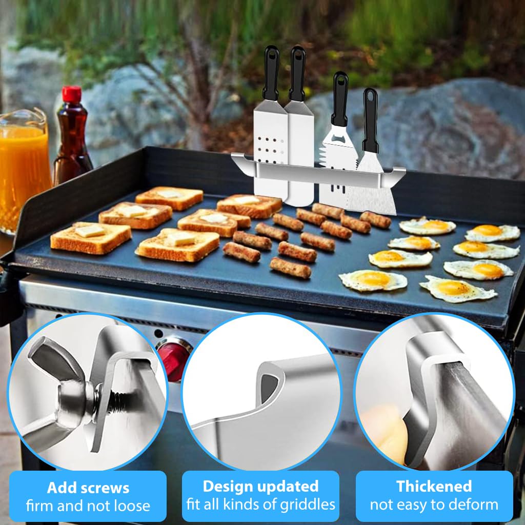 Supvox Griddle Spatula Holder for Barbecue Tools featuring Hook Design and 6.18 in Stainless Steel Build