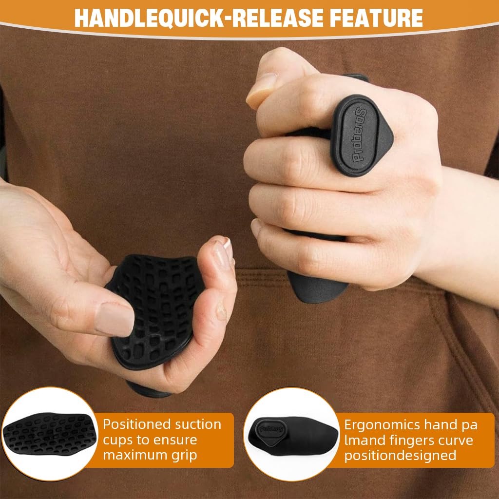 Proberos Weight Lifting Grips for Enhanced Grip Strength with Non Skid Rubber Pads | 1 Pair