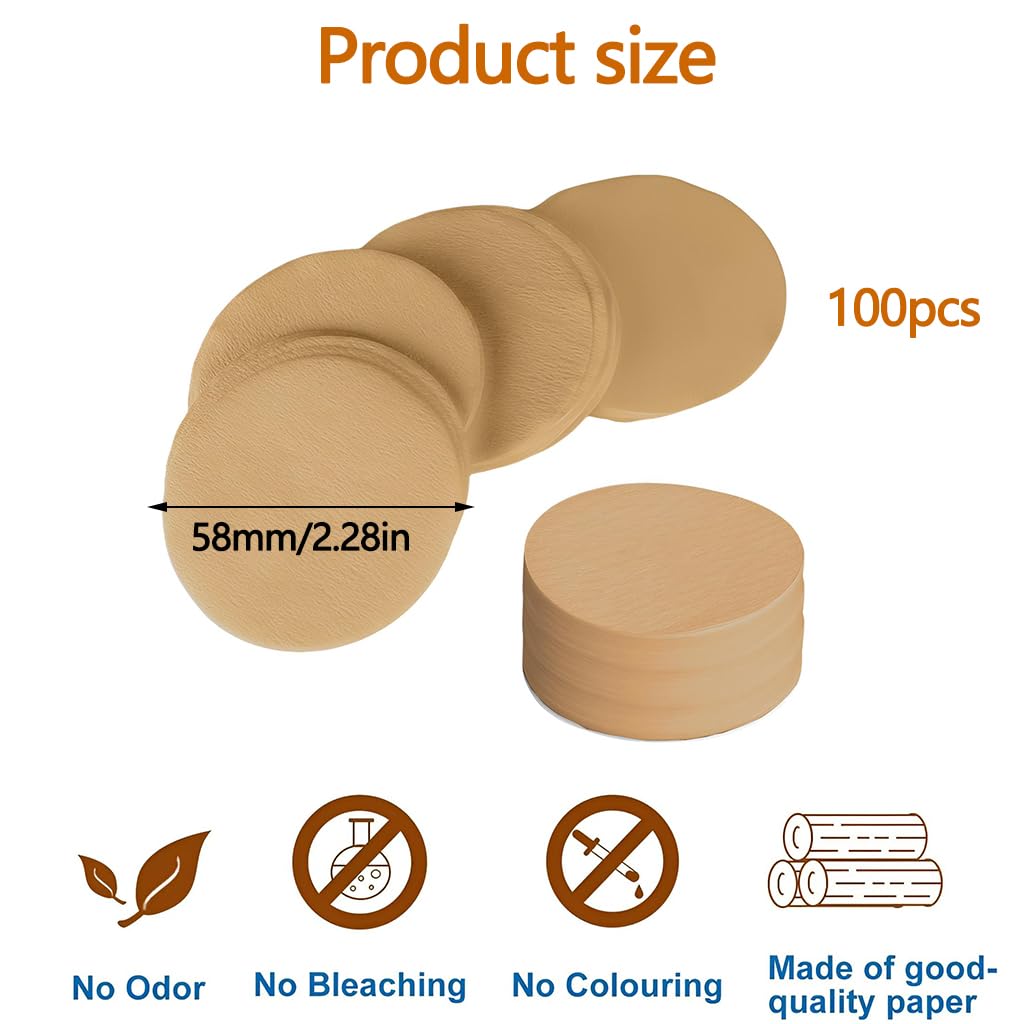 ZIBUYU Coffee Filter Paper Bags 100PC for Daily Brewing with Unbleached Eco Material | Smooth Flavor