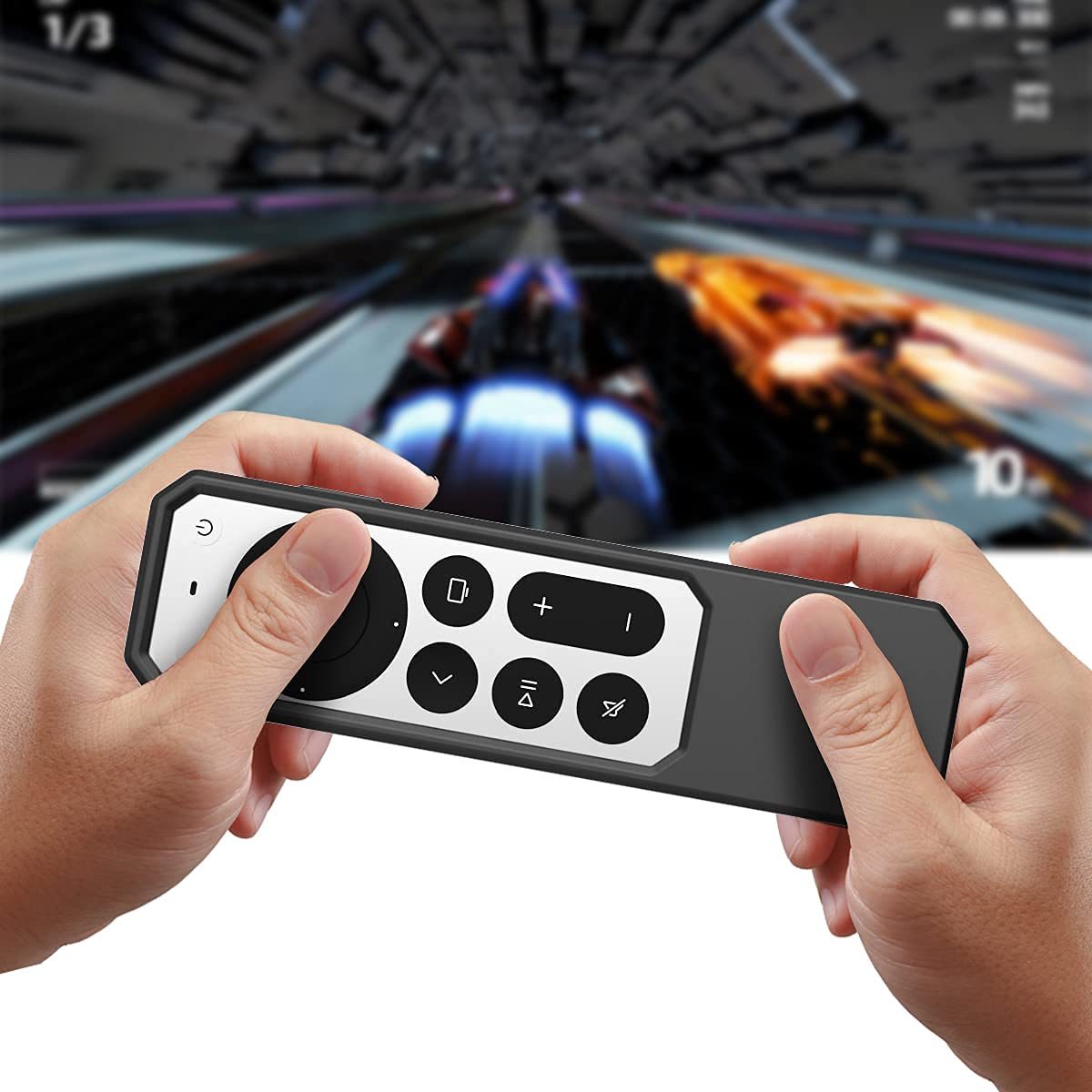 Verilux Silicone Protective Case for Apple TV Siri Remote 2nd Gen with Anti Slip Grip | Black