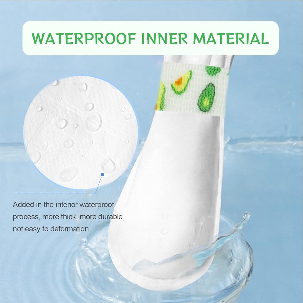 Qpets Pet Walking Shoes for Small and Medium Dogs featuring Secure Fastening Bandage and 20Pcs 8×16cm Set