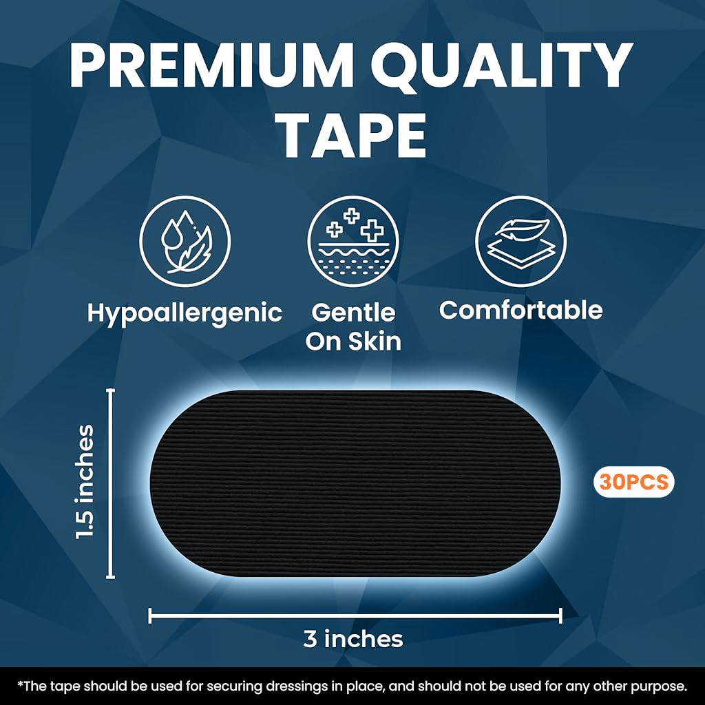 ZIBUYU Anti Snore Mouth Tape for Nasal Breathing with Safe Adhesive 30 pcs | Cotton for Kids and Adults