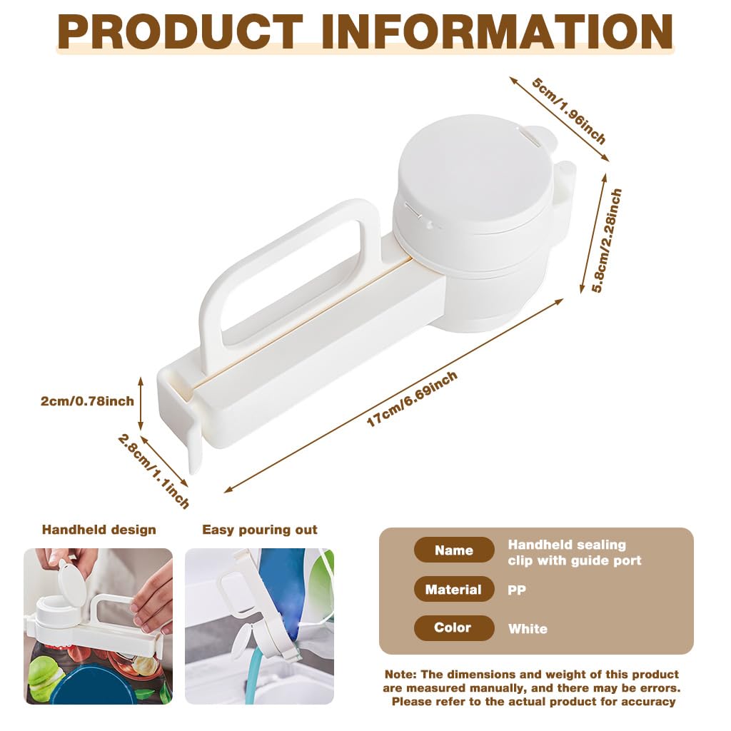 Supvox Clips for Packet Sealing for Food Storage with Leak Proof Pour Spout & PP Material | Reusable Airtight Cap
