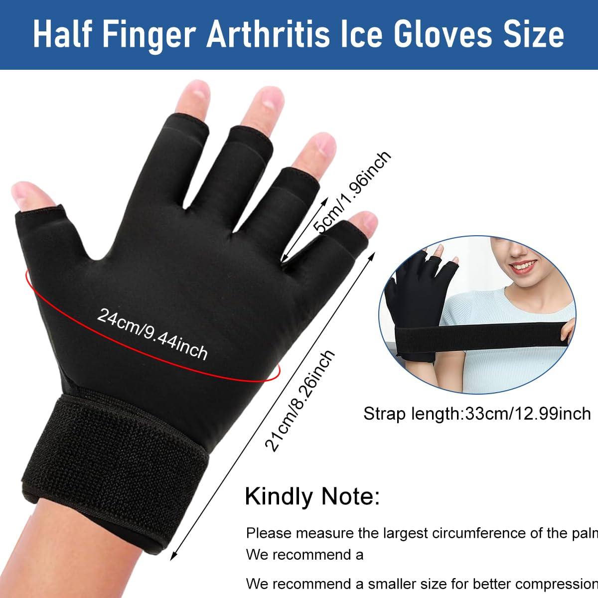 HANNEA Ankle Foot Ice Packs Wrap for Injury Recovery with Dual Hot and Cold Therapy Gloves